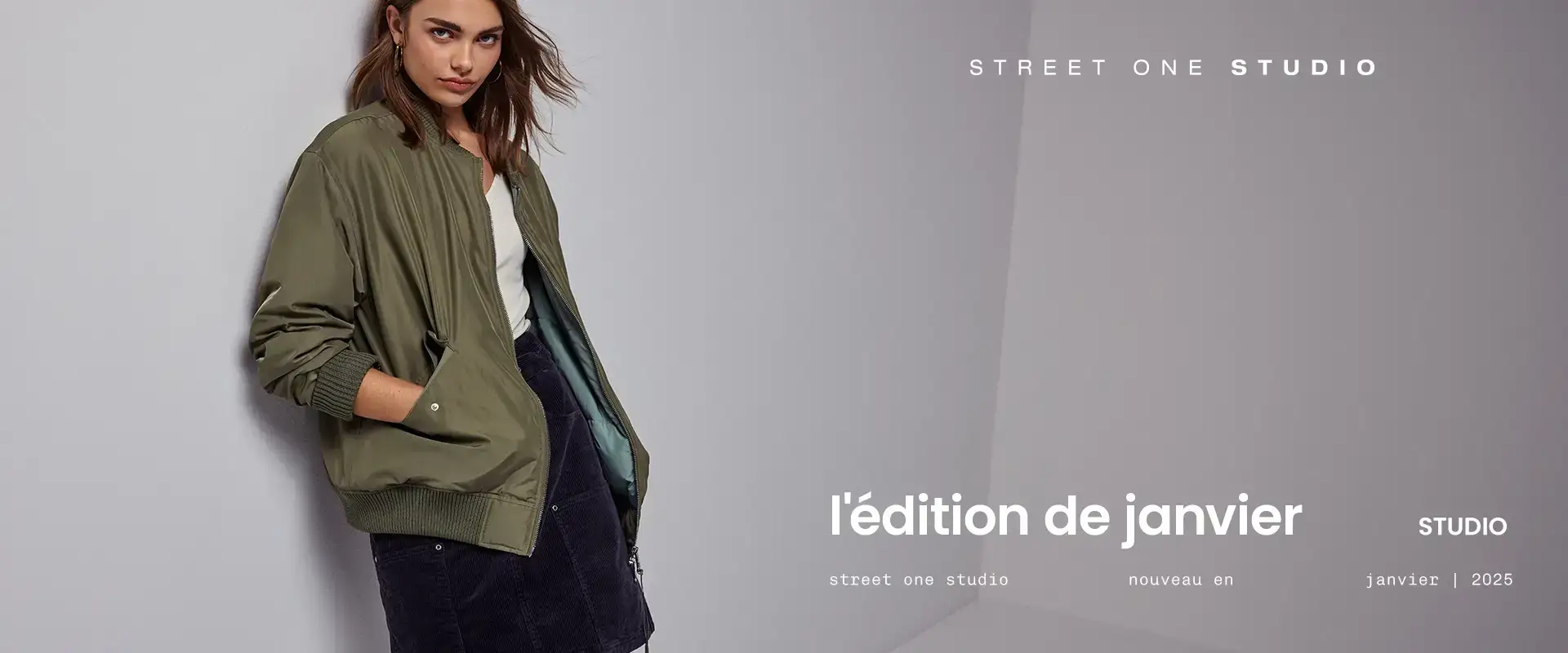 Street One Studio F212424 Ladies Blouson, Flint Grey, 42